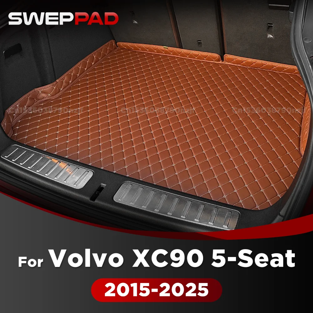 For Volvo XC90 5-Seats 2015-2025 2024 2023 22 21 20 19 18 17 16 3D Car Trunk Mat Cargo Liner Carpet Interior Accessories Cover