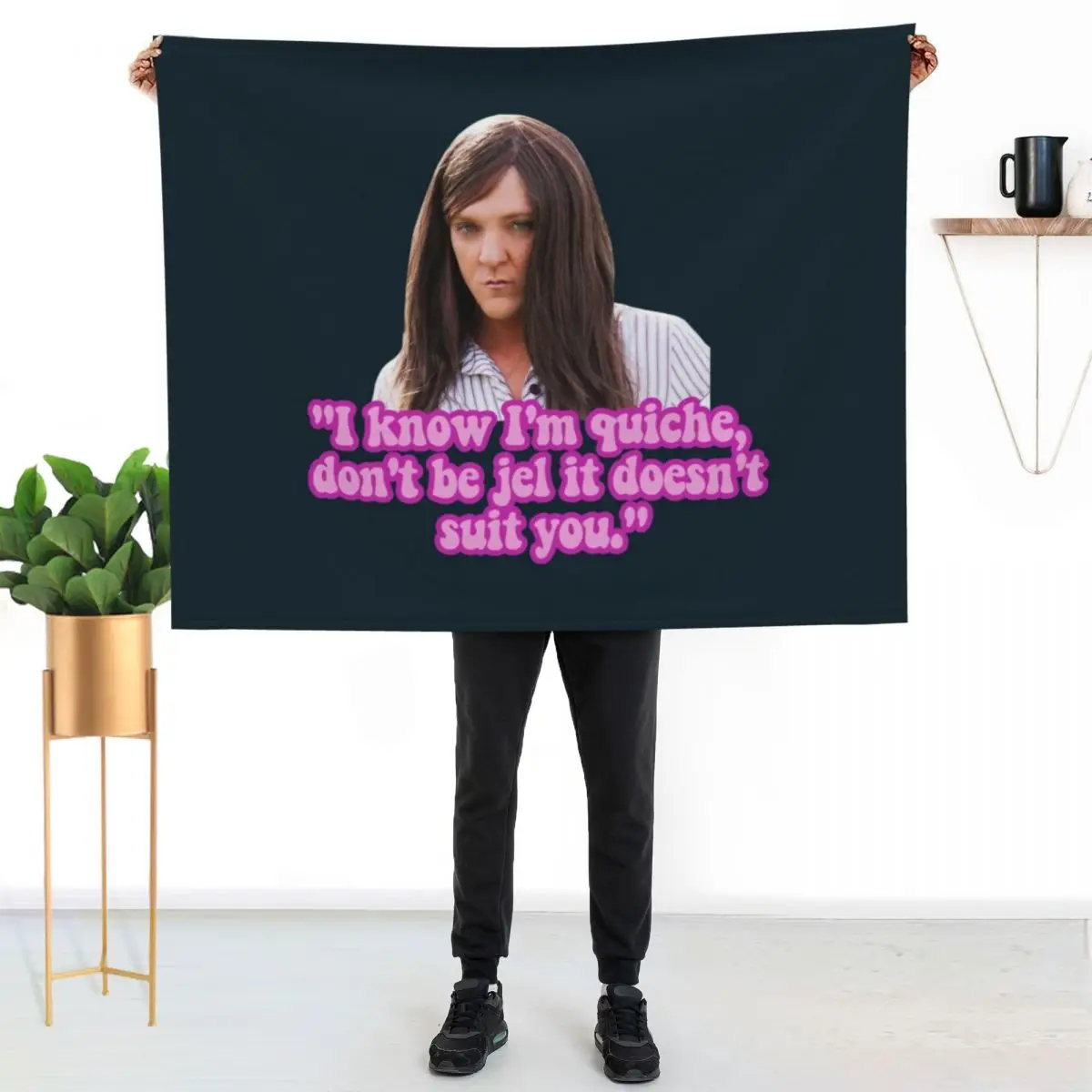 

Ja'mie quote Throw Blanket Portable Lightweight Blanket for Travel Camping