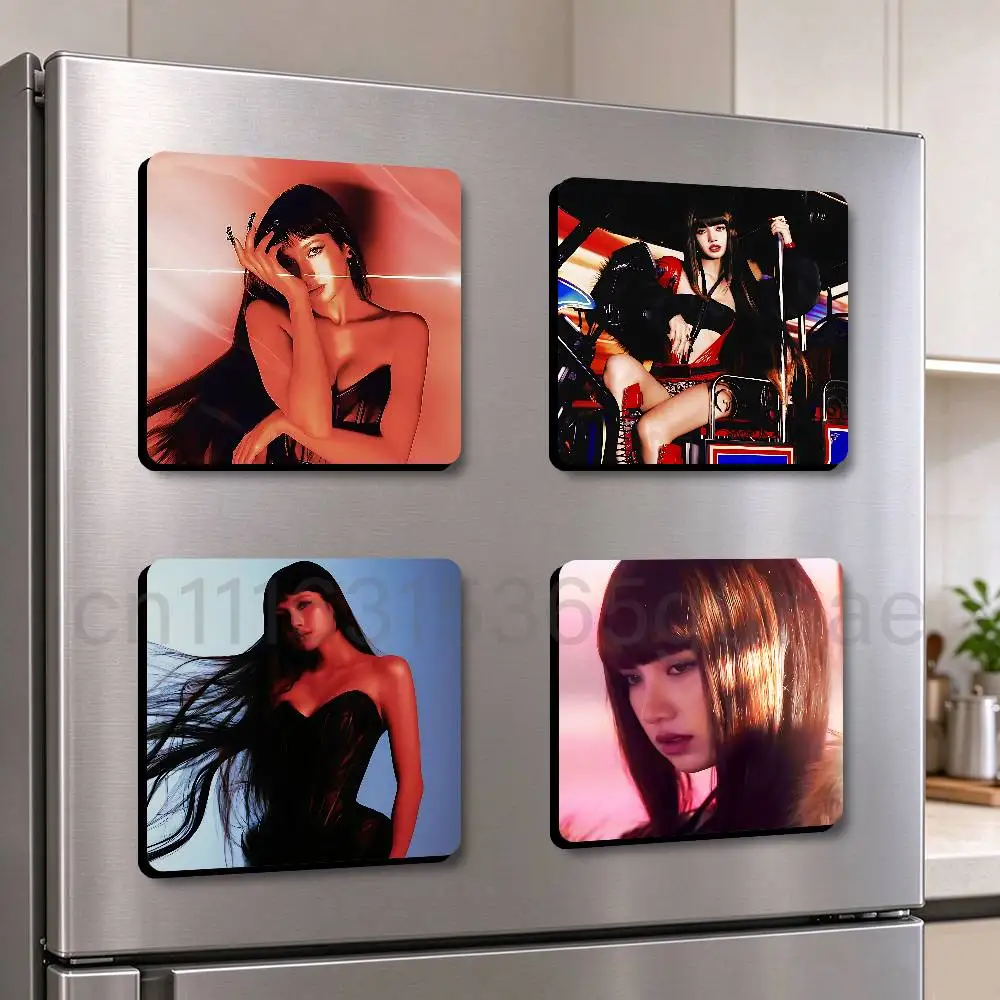 P-PRESS PLAY S-SaWaDiKa 75x75mm Frigerator Magnet Square Stickers Personalize Fridge Refrigerator Wall Door Decoration