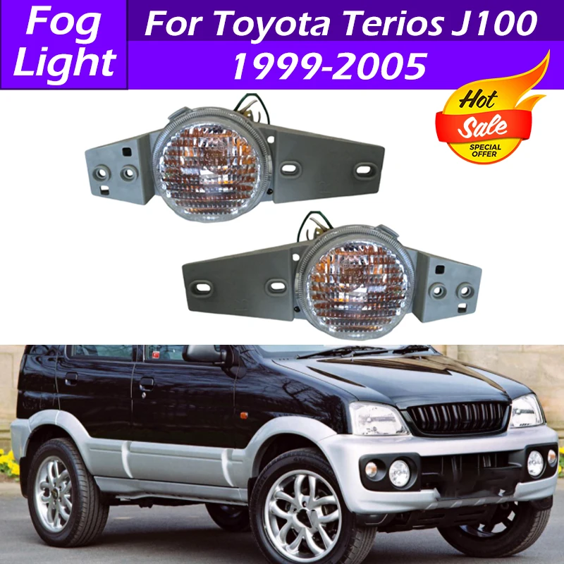 

For Toyota Daihatsu Terios J100 1999-2005 Car Front Bumper Corner Light Front Fog Light Fog Lamp Turn Signal Light Driving Light