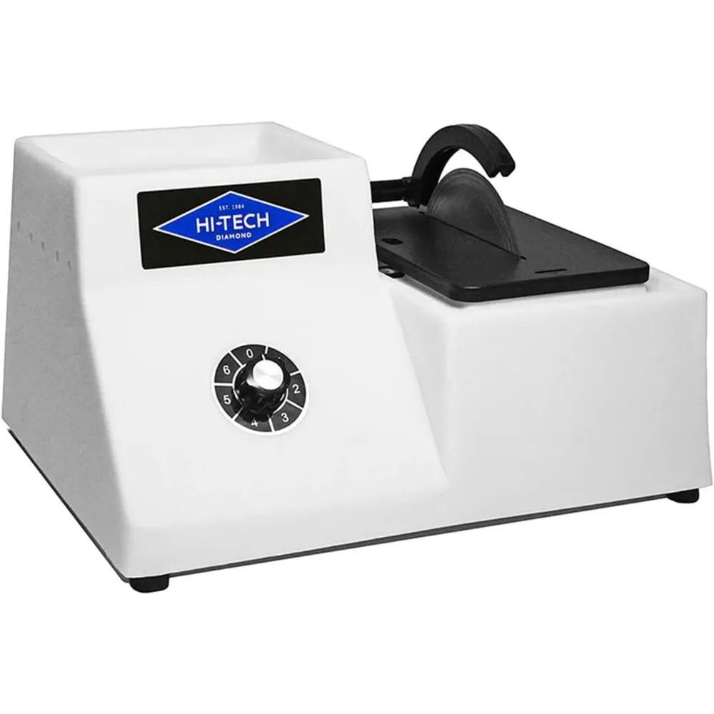 

Lapidary Equipment Trim Saw - Rock, Stone, Glass Cutting and Trimming Machine - Includes Two Diamond Blades