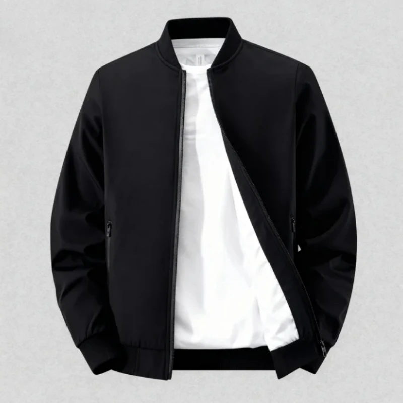 

Мужская куртка-бомбер, тонкая бейсбольная куртка с длинным рукавом, мужская ветровка на молнии, ветровка, мужская верхняя одежда, брендовая одежда