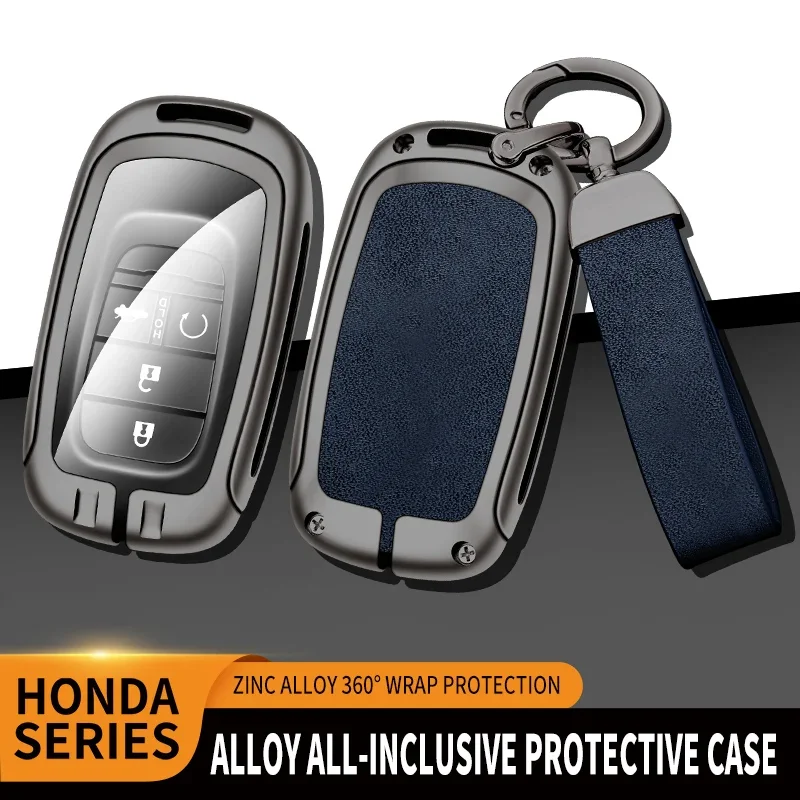 Zinc Alloy Car Key Case For Honda Civic 2022/2023 Models Remote Control Protector For Honda  Accord Special Key Cover Keychain