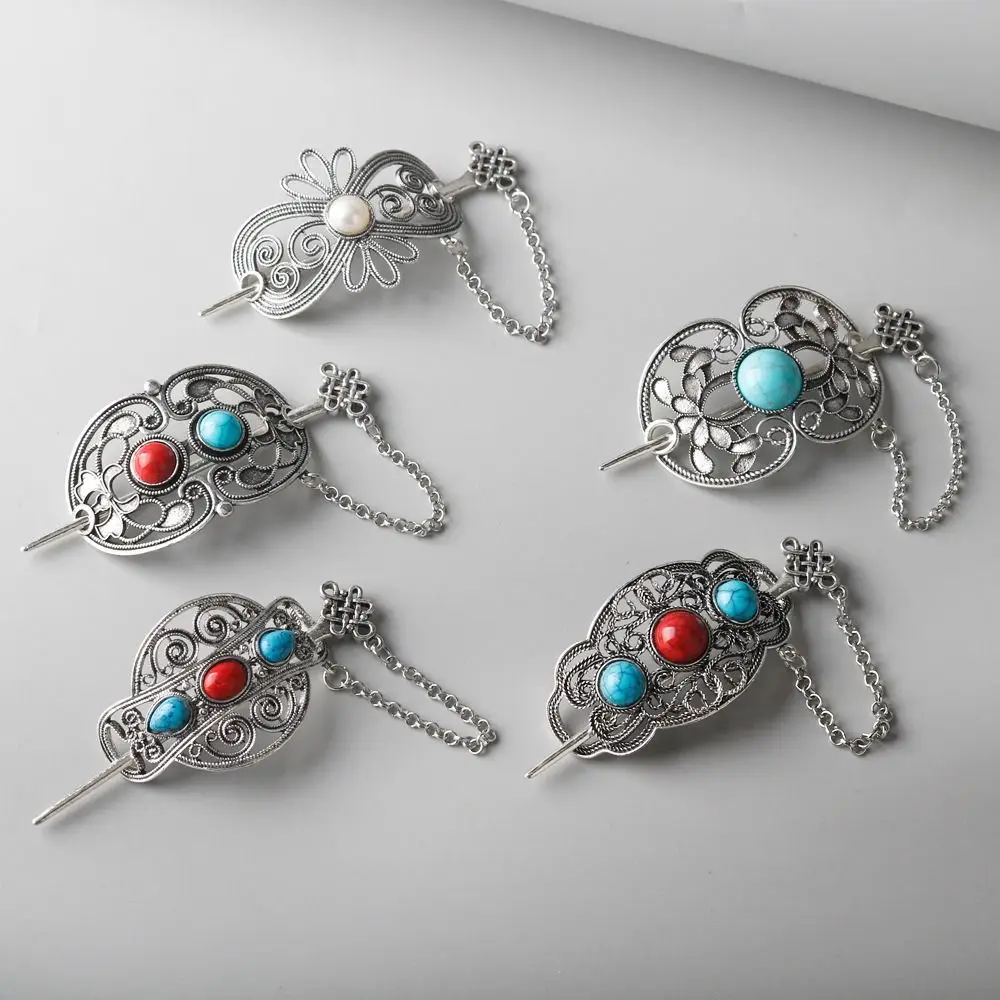 

Ethnic Style Retro Hairpin Ancient Style New Chinese Style Hair Sticks for Long Hair Hanfu Headwear Alloy Hair Accessories
