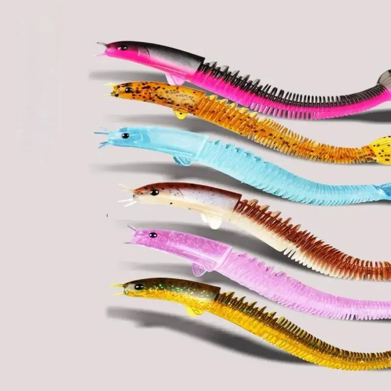 Isca tipo Dragão para Pesca de Água Doce Isca Macia Flutuante Biônica Gel de Sílica Seção 46 Novo Design