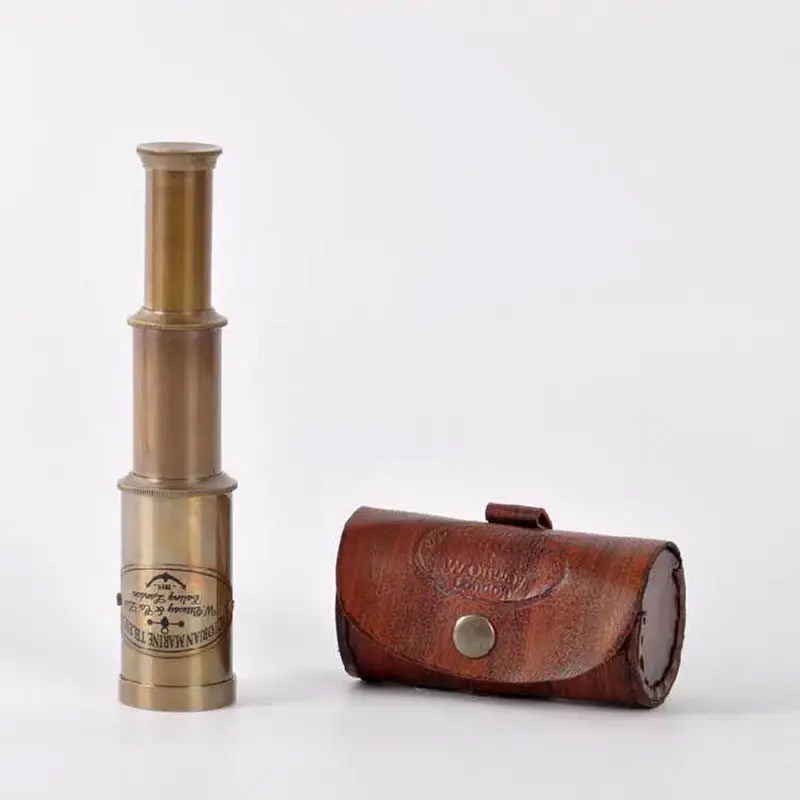 2026New Imported Brass Single Tube Retro Telescopic Telescope