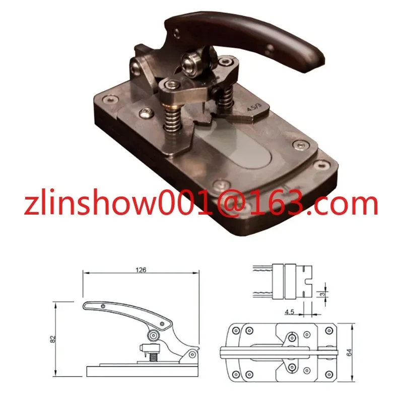 Nattools jam tangan kulit profesional, tali pengikat kulit pembuat lubang Manual pelubang pembuka lubang 3.0/3.5/4.0/5.0/5.5/6.0MM