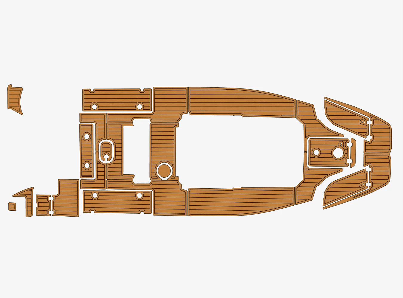 

2024 Sea Fox 268 Commander 1/4" 6mm EVA foam Non-Slip PVC Teak Decking marine Mat seadek aqua carpet Marine Floor