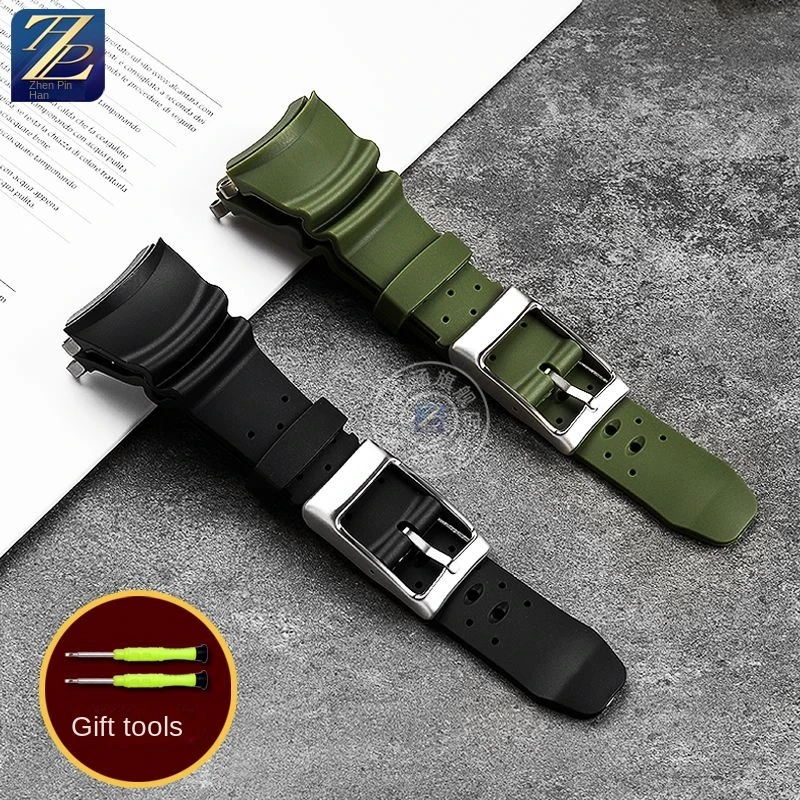 For Citizen Small/Little  Monster Canned Watch BJ8050 BJ8057 BJ8050-08E Resin Silicone Rubber Bracelet Watch Strap Watchband