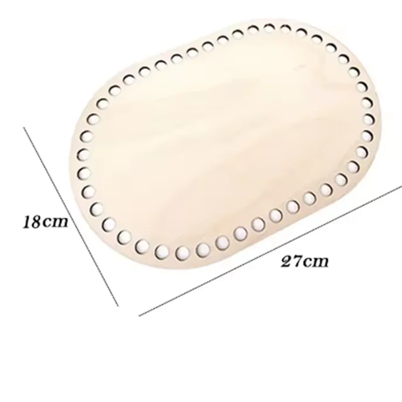 Wood Purse Bottom for Crochet - OVAL - Bag Bottom Natural Wooden   for Diy Basket Weaving Supply Craft Making Home decor