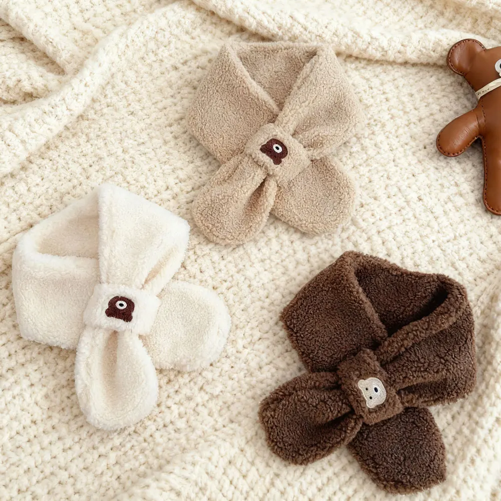 Winter Warm 2 Jahre + kinder Schal Handschuhe Set Koreanische Cartoon Bär Neue Ins Jungen Mädchen Baby