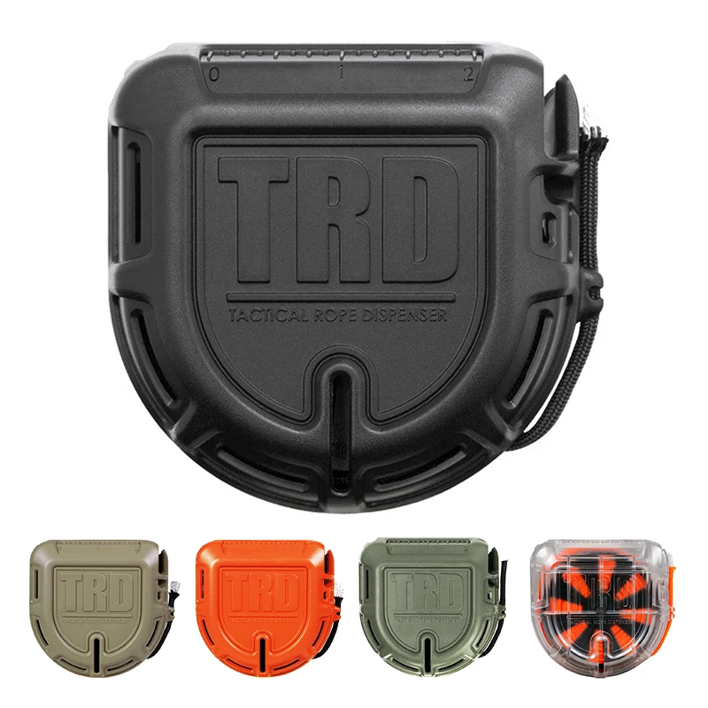 Tactical Rope Dispenser Outdoor Trd Wire Quick Cutting Tool Paracord Storage Box For Survival Self-protection Emergency