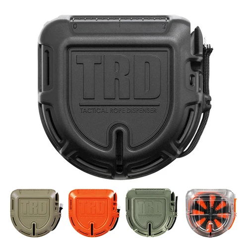 Dispensador de cuerda táctica para exteriores, herramienta de corte rápido de alambre Trd, caja de almacenamiento de Paracord para supervivencia, autoprotección de emergencia
