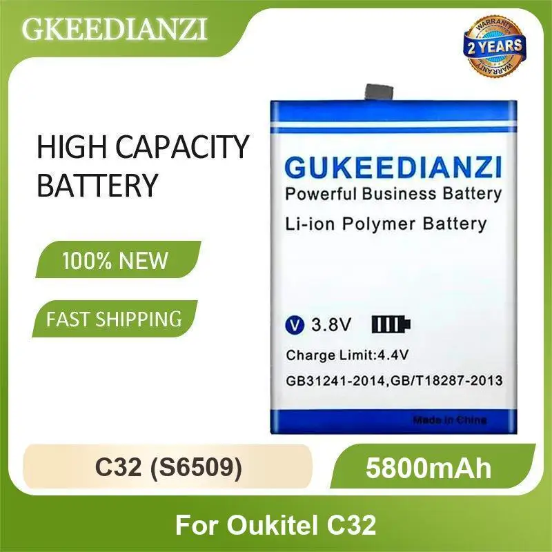 

Battery For Oukitel C32 C21 C15 C5 C10 C11 C17 C8 C22 C19 C2 C9 C6 C25 C13 C23 S70 Pro S80 S60 S77 S62 C21Pro C11Pro