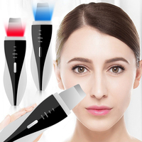 Ultrasonic Skin Scraper Peeling Blackhead Remover Deep Face Cleaning Lifting Acne Pore Cleaner Facial Spatula Shovel Cleanser ﻿