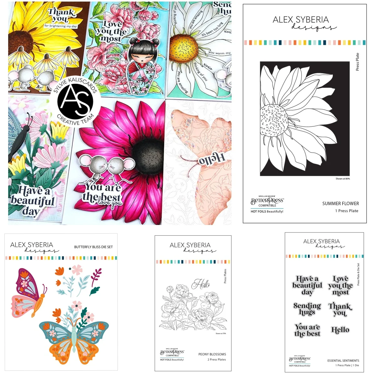 

2025 Summer Flower Butterfly Letter Metal Cutting Dies Hot foil for DIY Making Card Scrapbook Embossed Craft Template Decoration