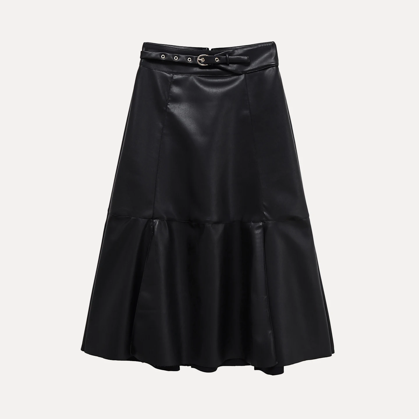 

Faion High Waist Belt Bule A-Line Skirt Women's Sle Autumn New Arrival Casual Stand Fit Daily Wear Z