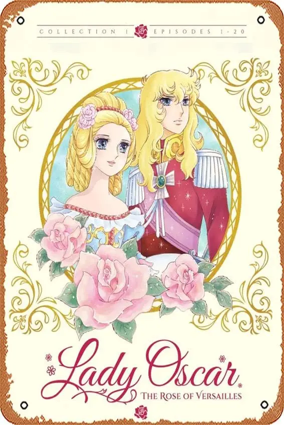 The Rose of Versailles Anime Manga Poster 8 x 12 Inches - Retro Vintage Metal Tin Sign for Home Bar Pub Garage Decor Movie Gifts