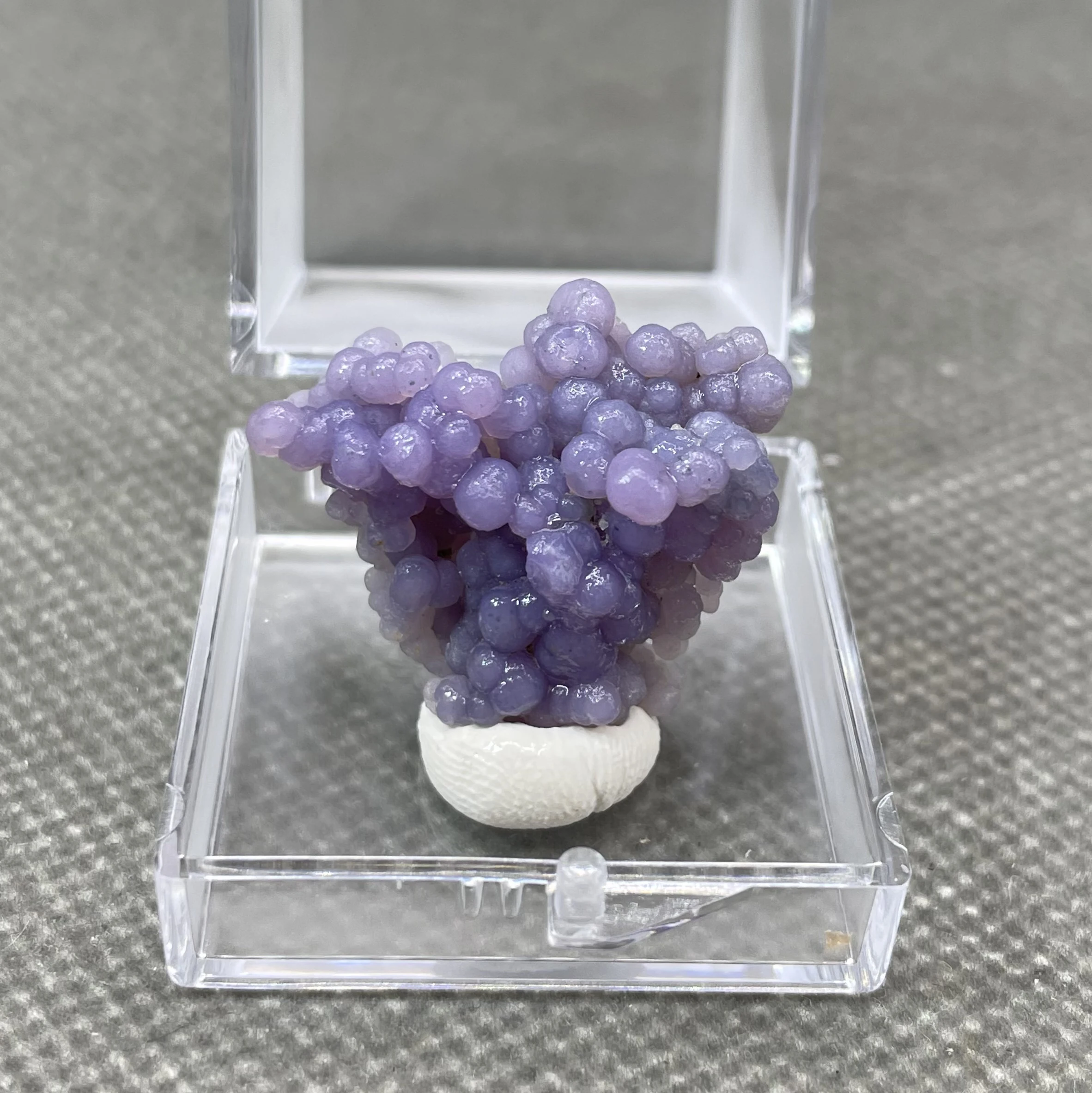 NEW! 100% natural grape agate mineral specimen stones and crystals healing crystals quartz gemstones (box size 3.4 cm)