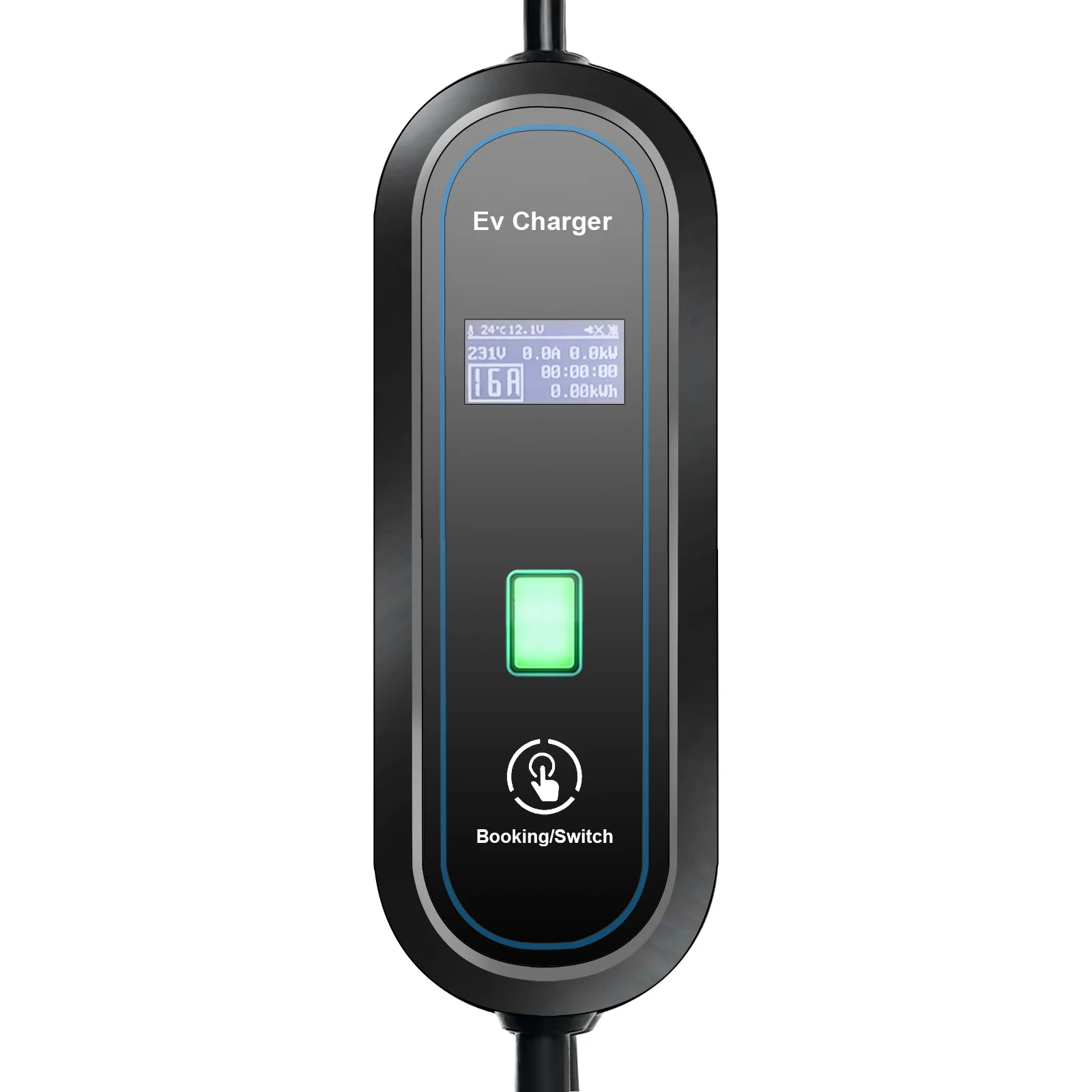 Teschev 220V 230V EV Charger Type 2 Level 2 EVSE J1772 Type 1 3.5kW Car Charger Wallbox GBT Charging Cable 5 Meters Schuko Plug