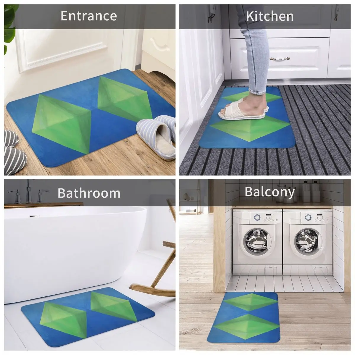Sims 4 Plumbob عدم الانزلاق ممسحة الكلمة حصيرة مكافحة ارتداء السجاد البساط للمطبخ مدخل المنزل الحمام غرفة المعيشة مسند القدم الحصير