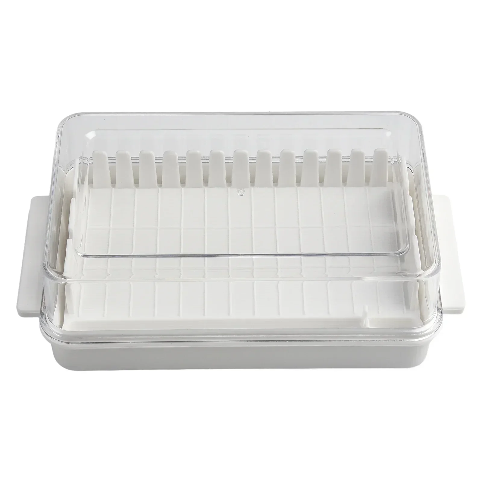 Butter Box Cheese Storage Box 16.5*9.5*5cm Butter Cut Cheese Convenient Refrigerator Designed With An Inner Ridge