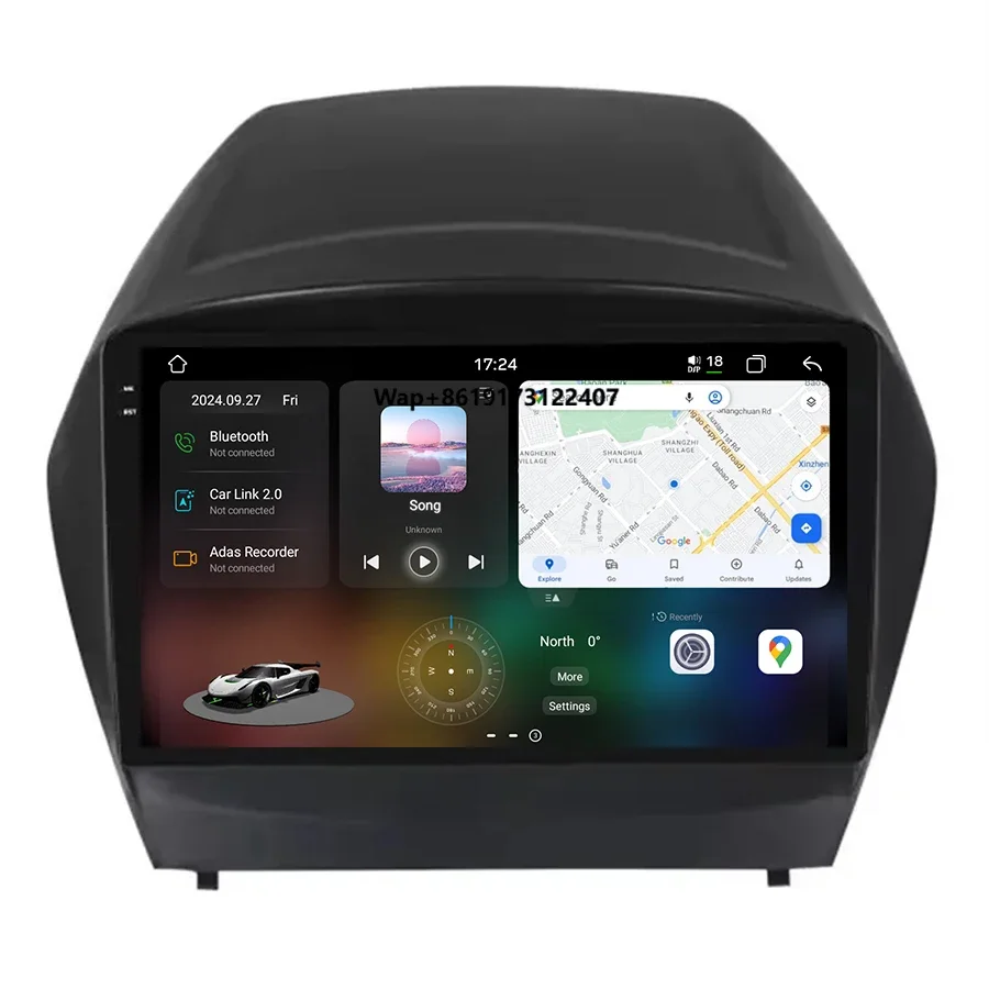 

Android Auto Radio for Tucson IX35 2009-2015 Carplay 4G WIFI Navigation Head Unit