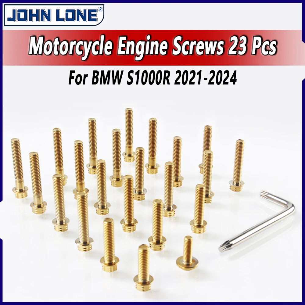 Stainless Steel Engine Bolts for BMW S1000RR S1000R S1000XR | Anti-Rust Crankcase Screws Motorcycle Parts Replace OE Bolts