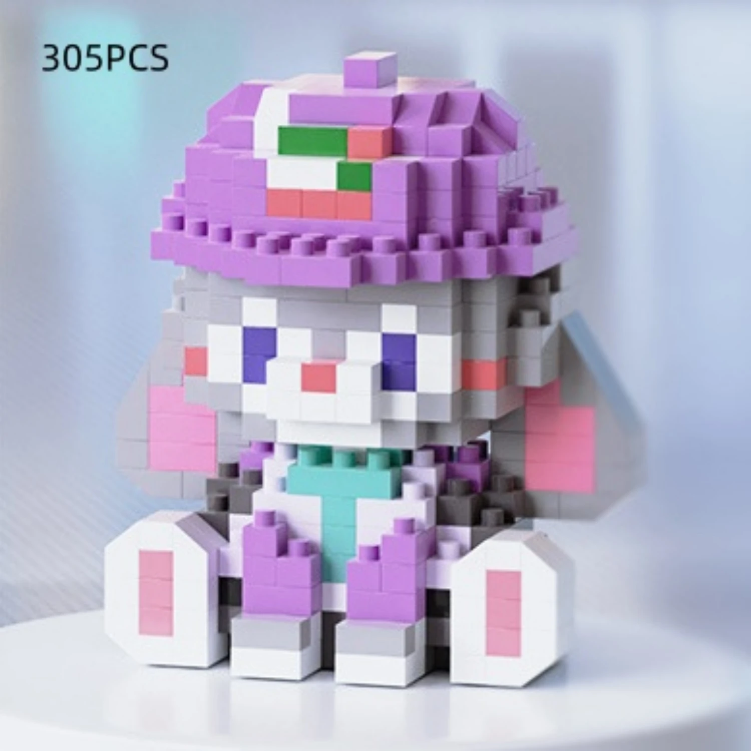 6 cm hoge deeltjesbouwstenen assemblage speelgoed mini desktop ornamenten kamerdecoratie Halloween Kerstmis anime cartoon kawaii