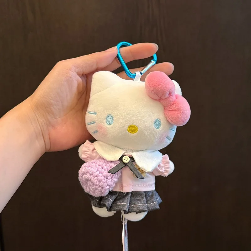 موضة سانريو مرحبا كيتي Kawaii عيد الفصح المفاتيح كورومي سينامورول كيرينغ الكرتون أنيمي دمية ظهره سحر فتاة هدية عيد #6