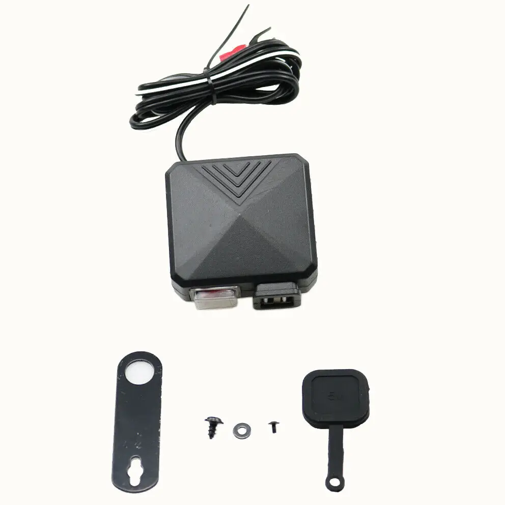 

12V Motorcycles Square Charger Waterproof Dual USB Socket Phone Power Adapter