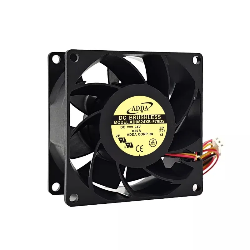 Novo ventilador cooler para adda AD0824XB-F79DS 24v 0.65a inversor ventilador de alto volume de ar 8038 80*80*38mm