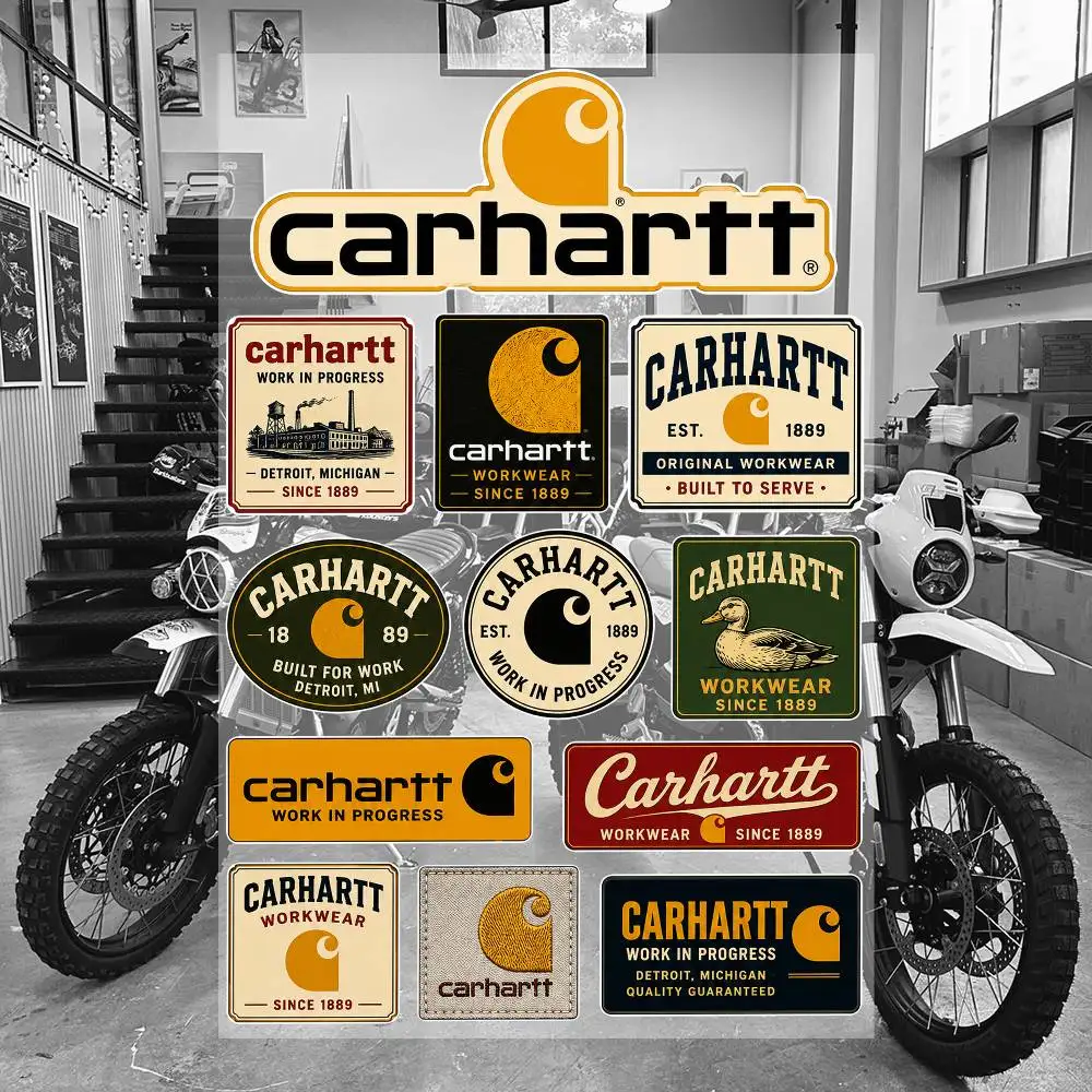 C-a-rh-a-rtt Aesthetic Graffiti Stickers Waterproof PVC Decals for Car Motorcycle Skateboard Helmet Notebook