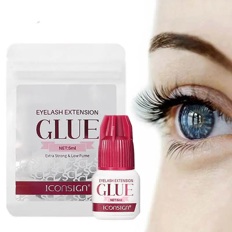 Eyelash Adhesives Eyelash Extension Glue Of 1-2s Fast Drying 6-8 Week Retention 5ml Lash Glue Eyelashes Adhesive For Korean