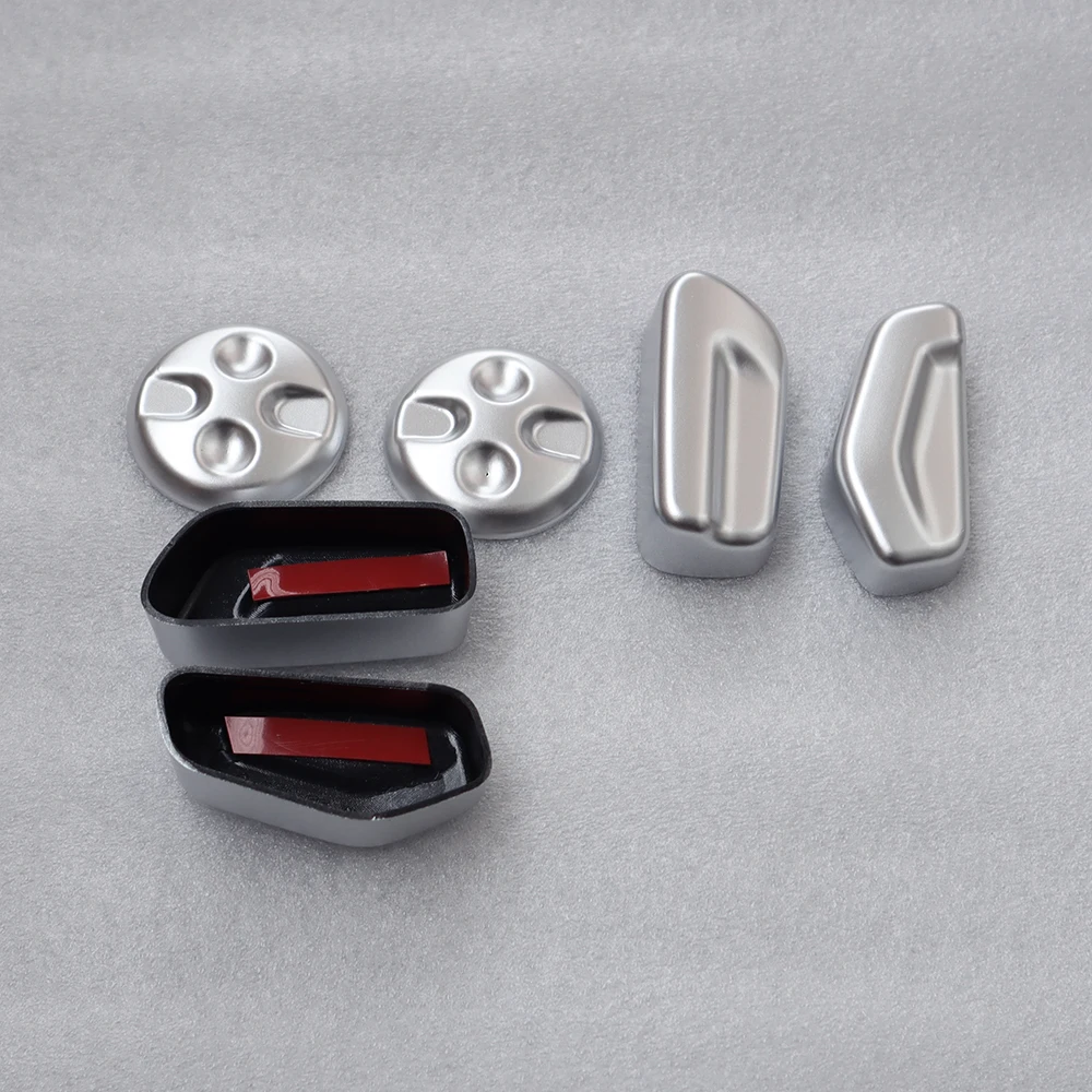 For 2023 2024 Opel Astra L Vauxhall Chrome Interior Seat Adjust Switch Trim Cover Stickers ,Car Accessories