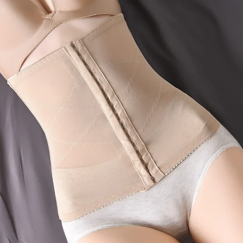 

Summer elastic and breathable memory bone buckle for waist protection body shaping and abdominal tightening strap