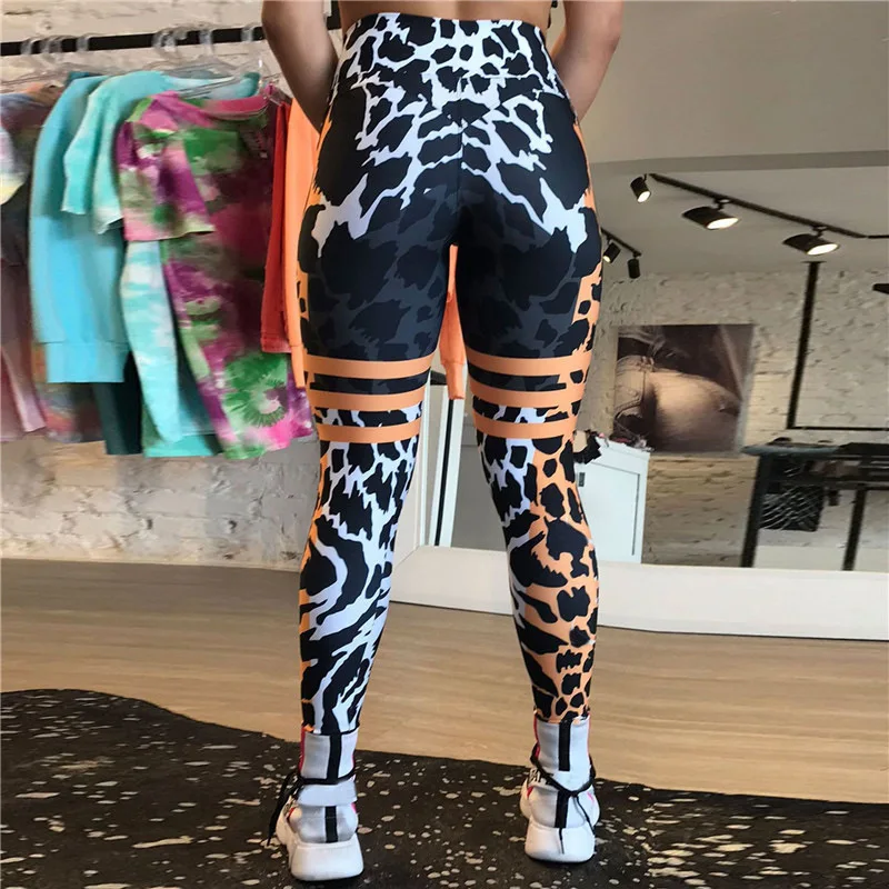 New Leopard Yoga Pants Seamless Leggings Women Peach Hip Lift Pants Gym Workout Tights High Wasit Training Fitness Leggings Pant