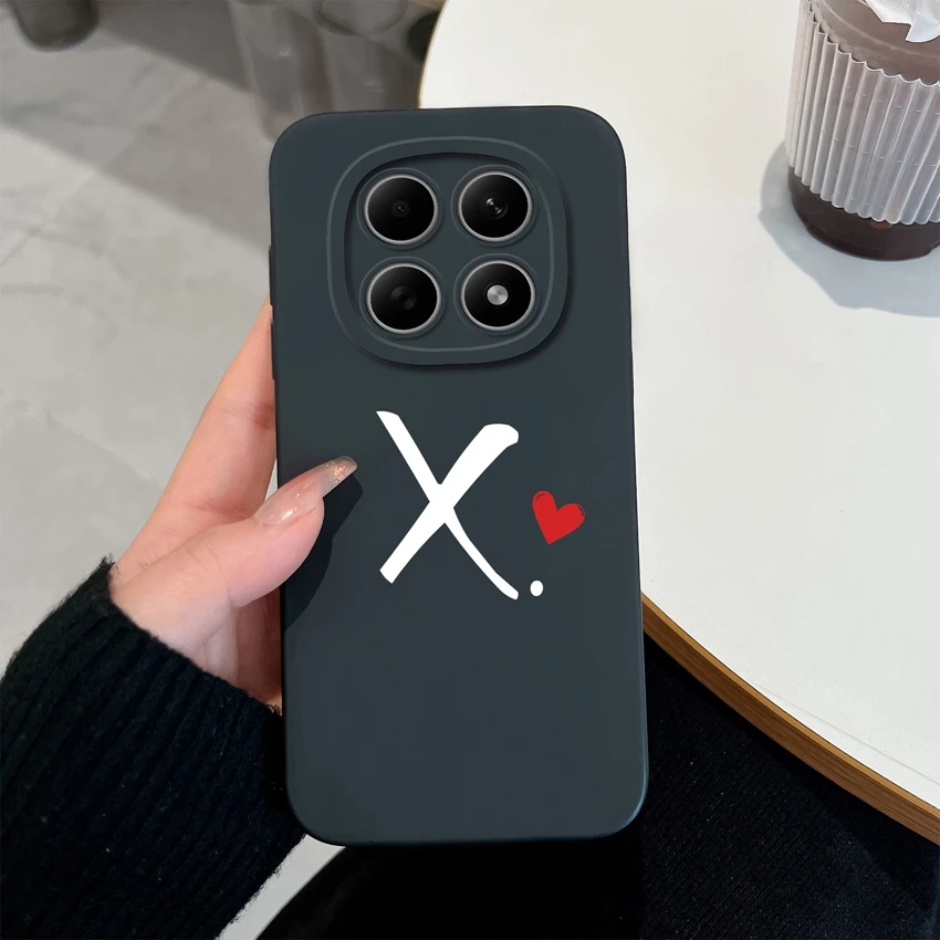 Niedliche Buchstaben Handyhülle für Redmi Note 15 15Pro 4G Gehäuse Weiche Matte Silikon Linsenschutz Hülle für Redmi Note15 15 Pro Schale – Detail 24