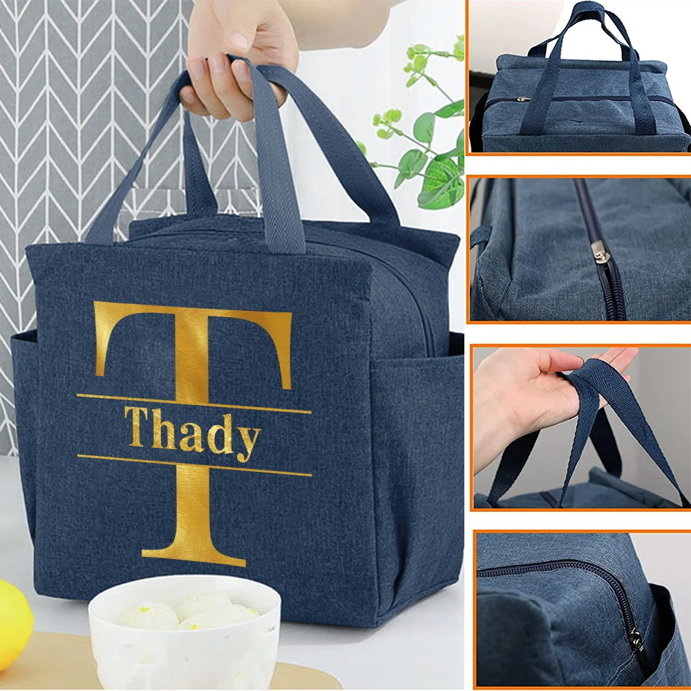 شخصية مخصصة أزياء مطبوعة حقيبة الغداء المحمولة مانعة للتسرب العزل حقيبة الغذاء المحمولة مكتب التنقل