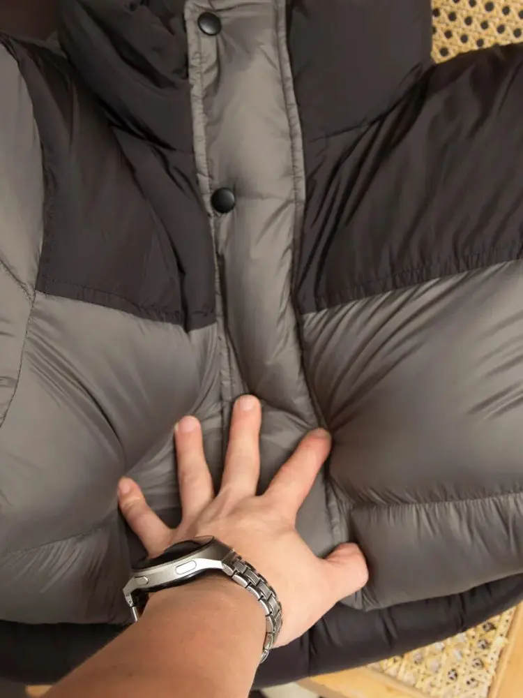 Pesado premium du down jaet masculino busin casual gola fofa 90 branco du pena casaco quente à prova de vento