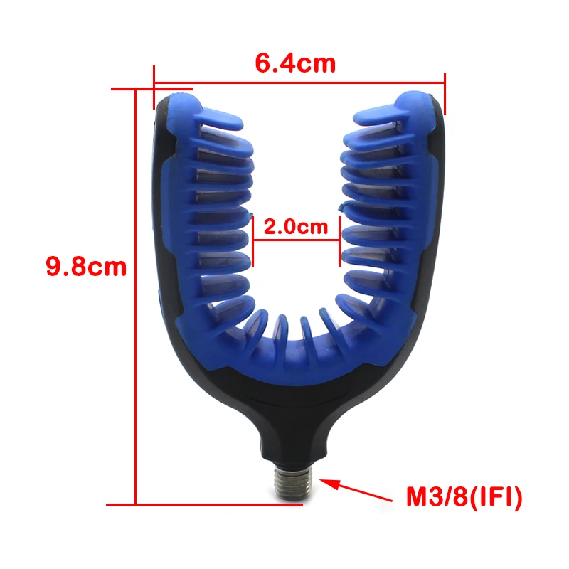 1pc Carp Fishing Rod Rest Butt Rest Rod Fishing M3/8 (IFI) Pole Bracket Support Fishing Accessories Equipment