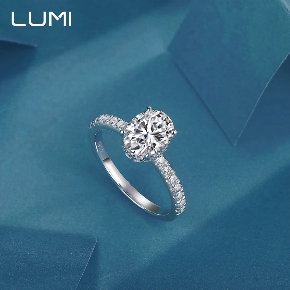 

1-3CT Oval D color Moissanite Diamond 925 Sterling Silver Ring for Women Super Beautiful Daily Wear or Birthday Gift