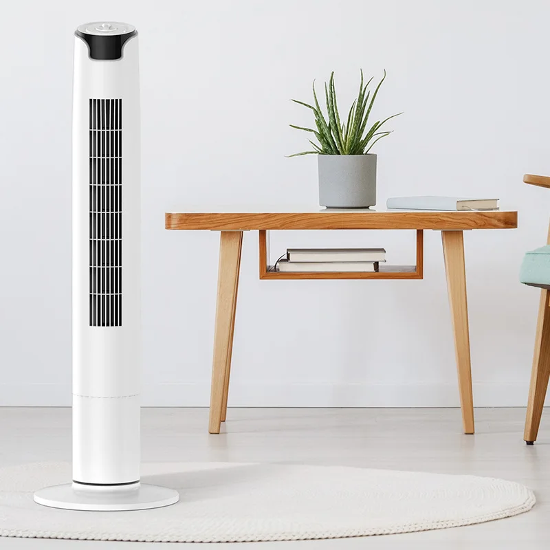 Household frequency conversion floor-to-ceiling vertical electric fan, shaking head, soft bladeless fan, silent air supply