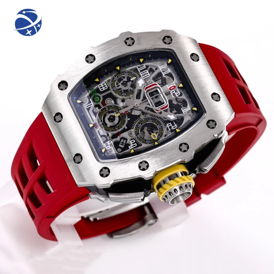 

yyhc Men's Unique Sports Style Watch Business Quartz Stone Multifunctional Calendar Wrist Watches