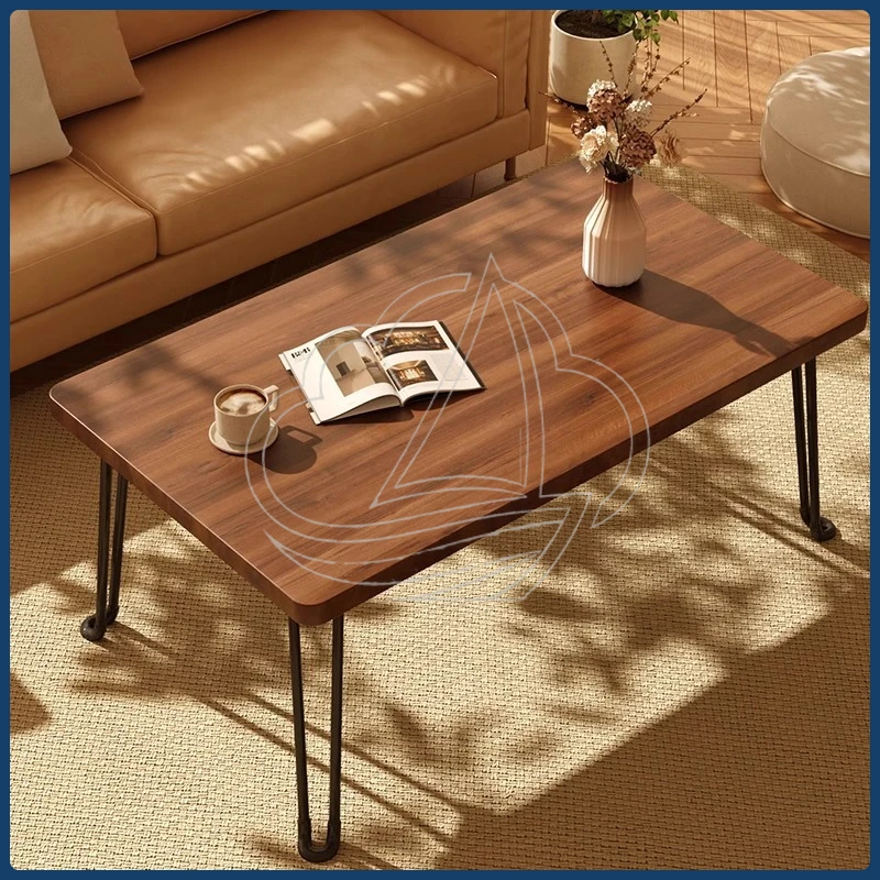 Small Foldable Coffee Table Lightweight Portable Dining Desk for Home Living Room Study Use