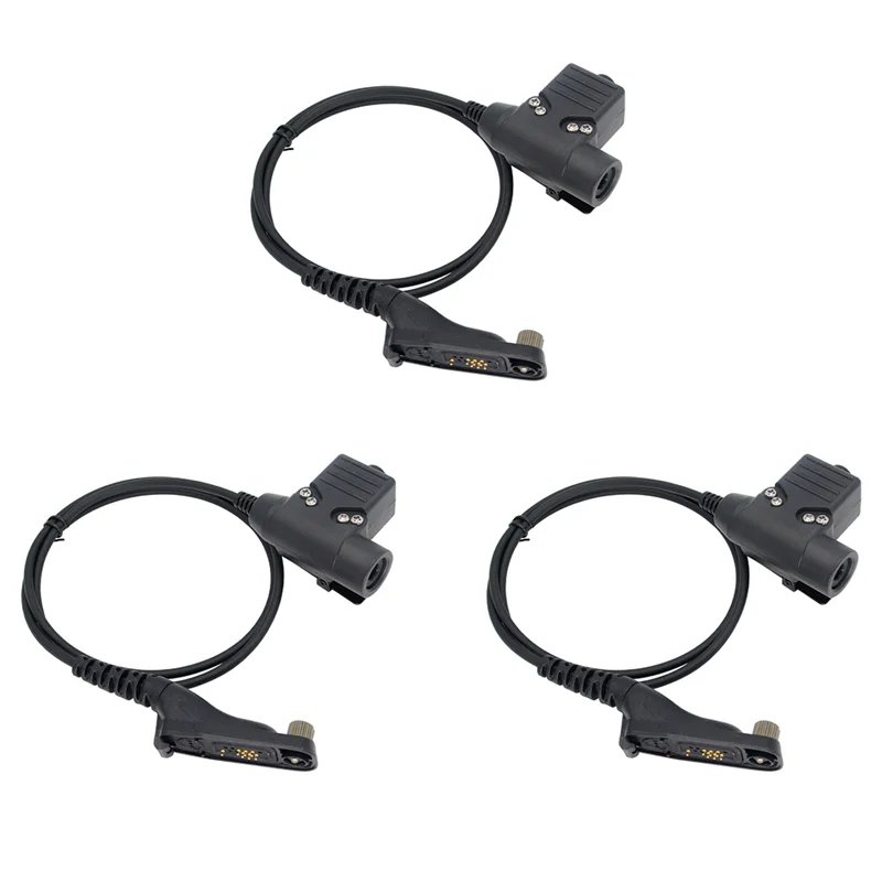

3X U94 Headset U-94/A PTT For Motorola Xir P8268 8260 APX 7000 8000 DP3400 DP3600 DGP4150-A74Z