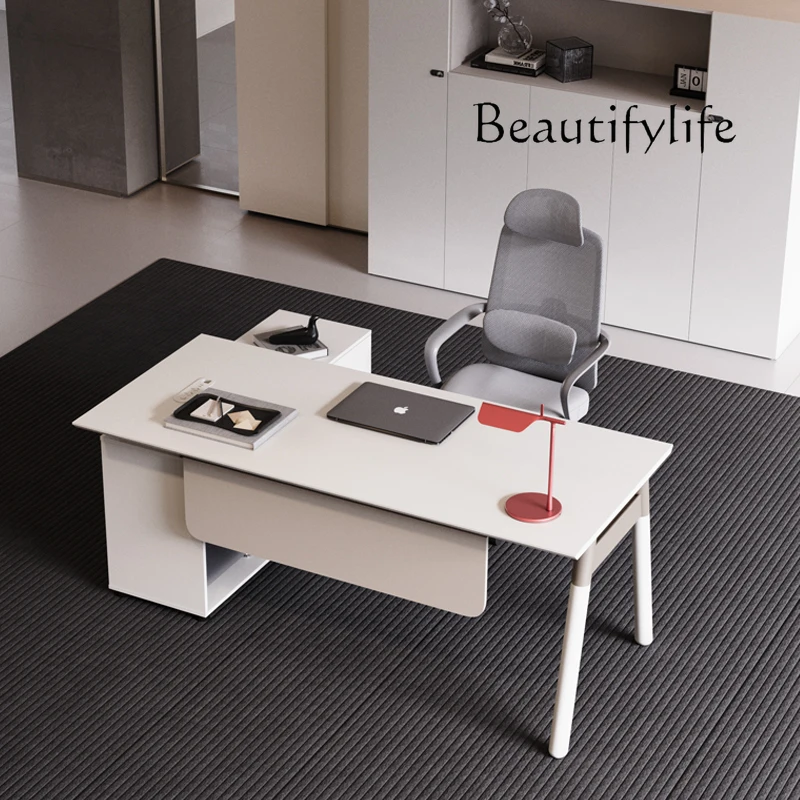 

Boss desk office simple modern large desk white small manager desk