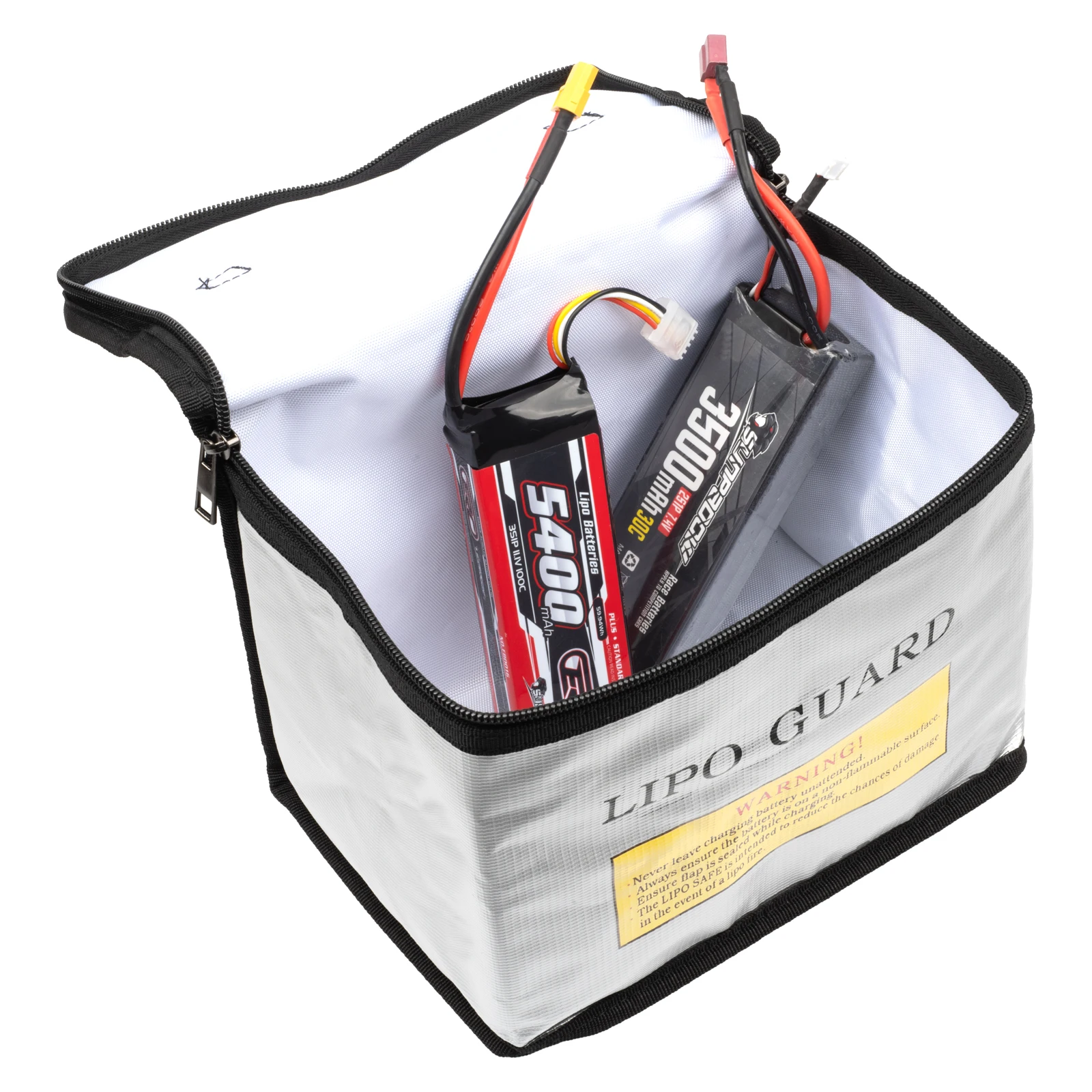 RCZIPROY Lipo Battery Safe Bag Fireproof Explosion-Proof Guard Bag for RC Car Drone Battery Charging Storage - view 6