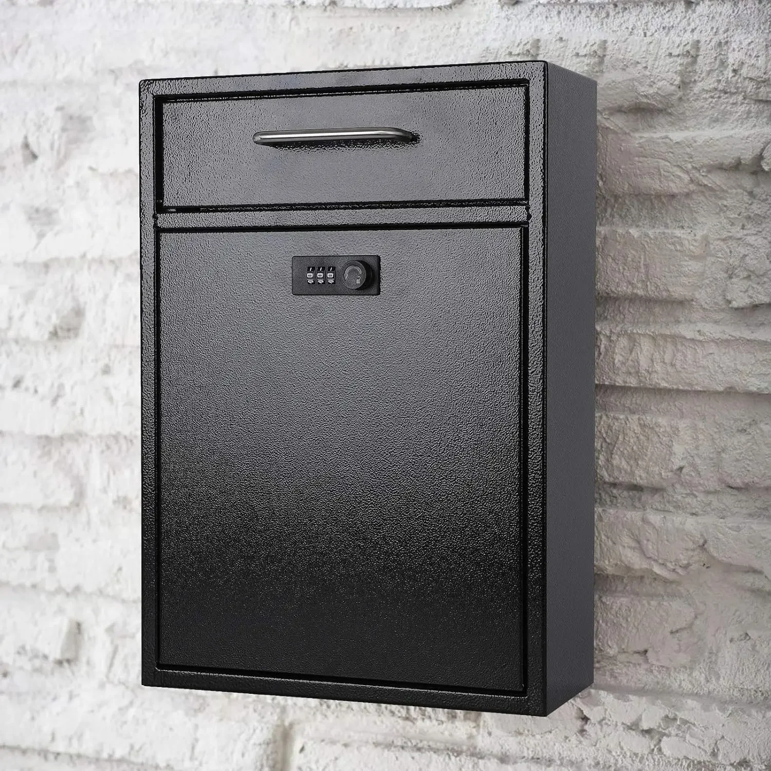 Modern US Residential Outdoor Iron Mailbox Smart Wall-Mounted And Stand Newspaper Letter Box Mini Garden Metal Mailbox