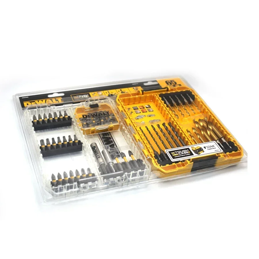 DEWALT DWACS65 65PCS Multifunctional Tool Accessories Bit Set Extension Bit Holder and Drill Bits